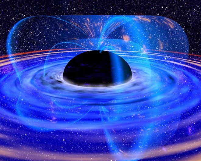 Artistic representation of a black hole